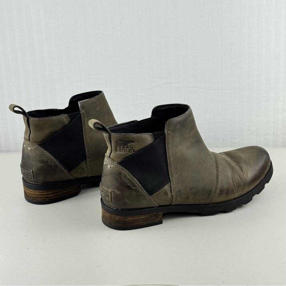 Sorel Emelie Chelsea Waterproof Ankle Boots Women’s Size 9.5 EUR 40.5 Full-Grain - Picture 8 of 11